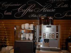 The cappuccino/espresso/specialty coffee machine.