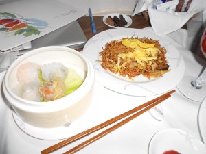 Imperial fried noodles and Chinese dim sum