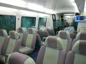 Inside the Hong Kong Airport Express MTR