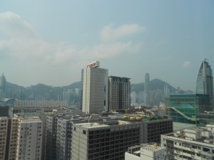 View of Hong Kong from the window
